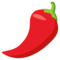 Hot Pepper emoji on Emojione